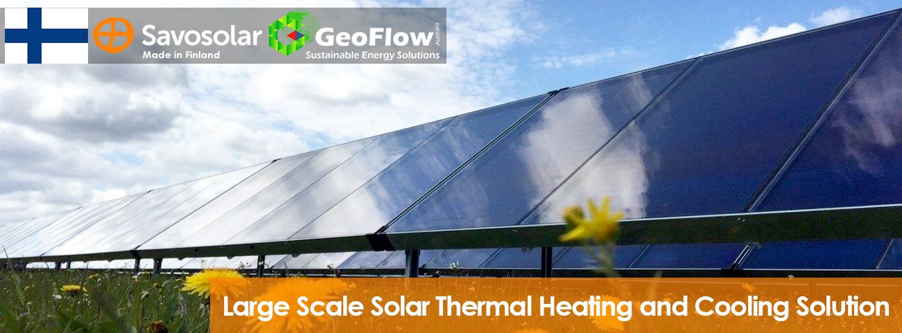 Geoflow Savosolar Large Scale Solar Thermal Heating