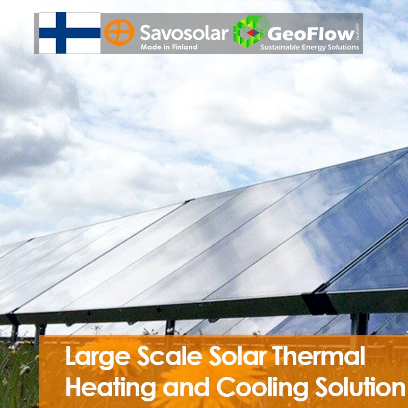 Geoflow savosolar large scale solar water heating Solutions